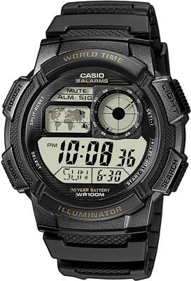 Relógio Digital CASIO AE-1000W-1AVEF (Resina - Preto)