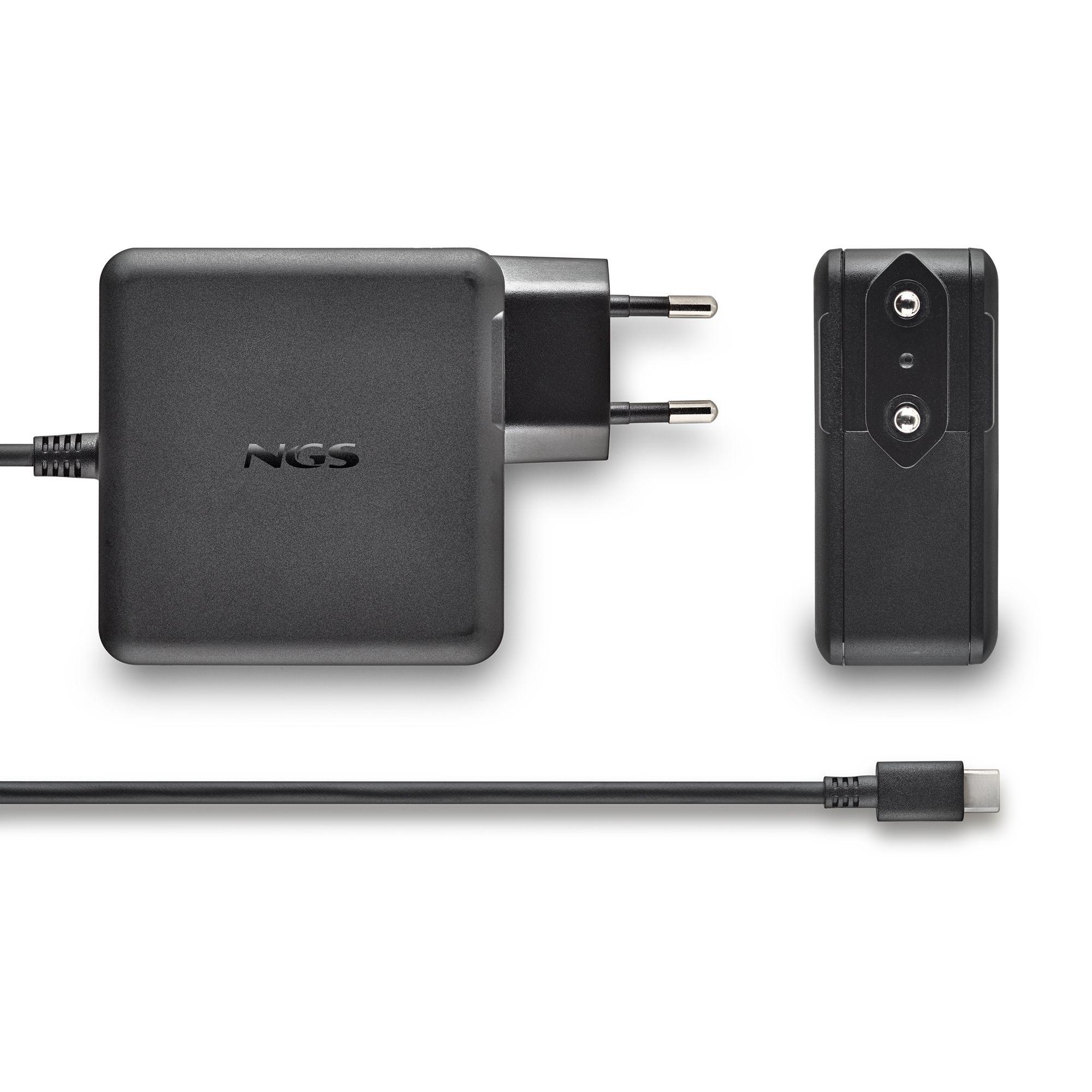Carregador de Parede NGS GAN100W-C (100 W - Preto), miniatura 4