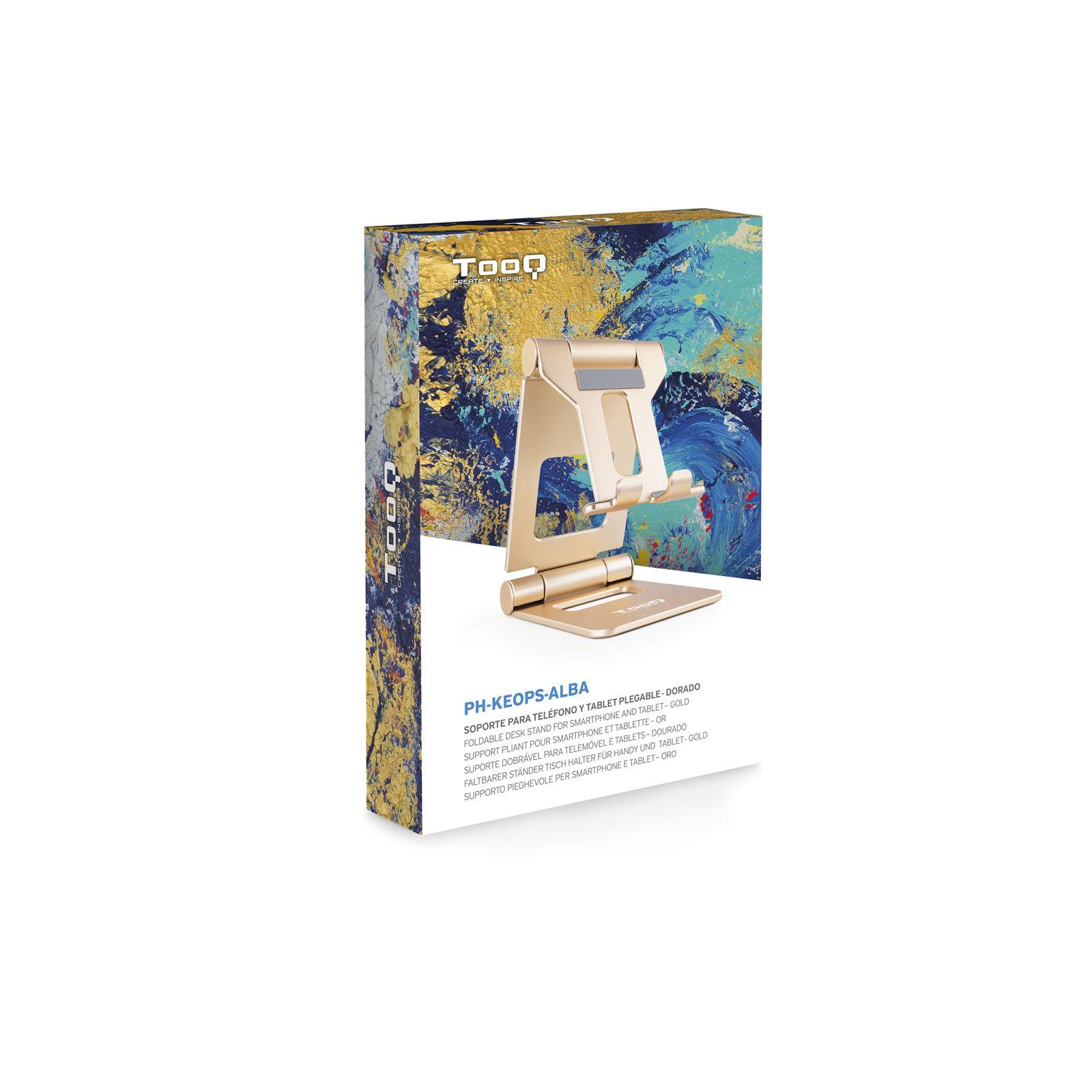 Suporte de Mesa para Telemóvel e Tablet TOOQ PH-KEOPS-ALBA (10" - Dourado), miniatura 12