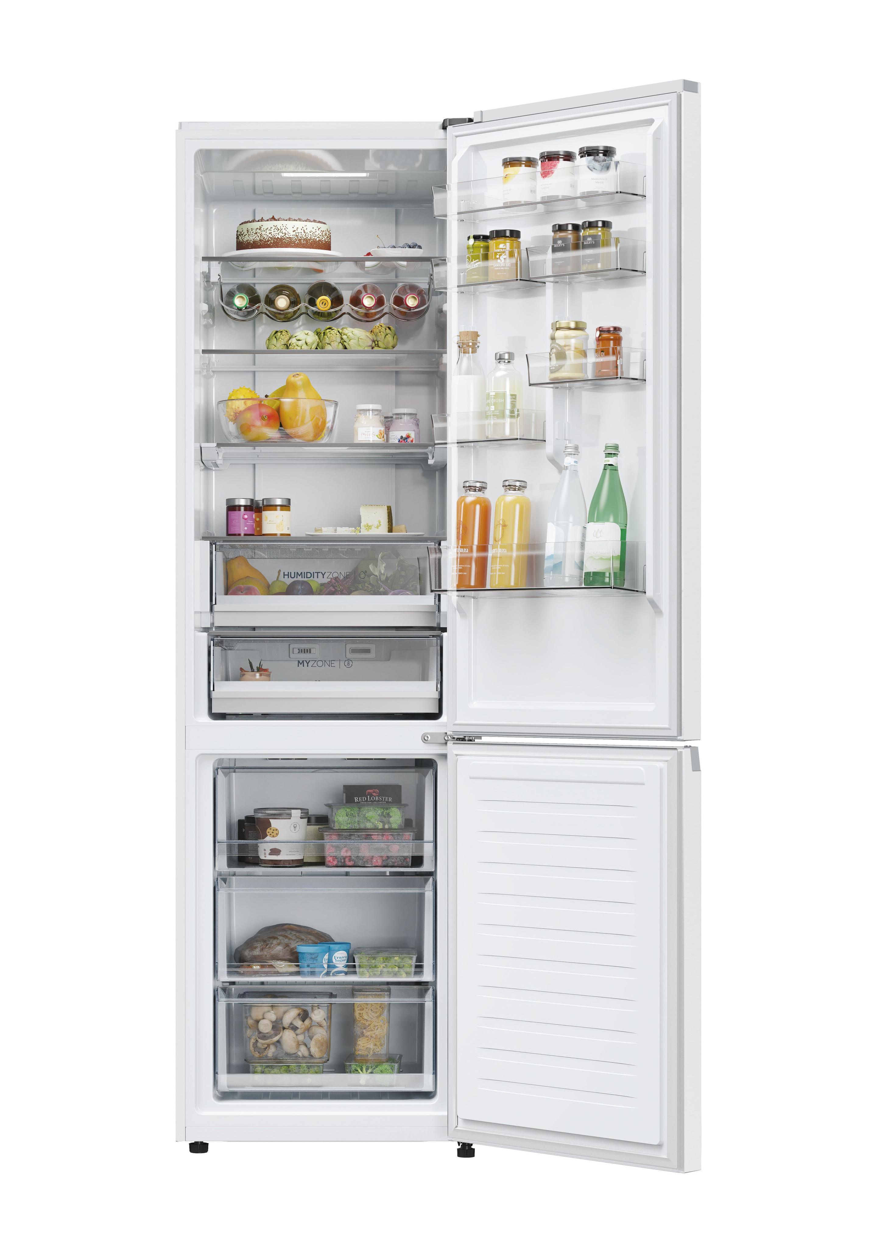 Frigorífico Combinado Independente HAIER HDPW5620CNPW (406 l - hOn - 205x59,5x66,7 cm - Branco) — miniatura 2