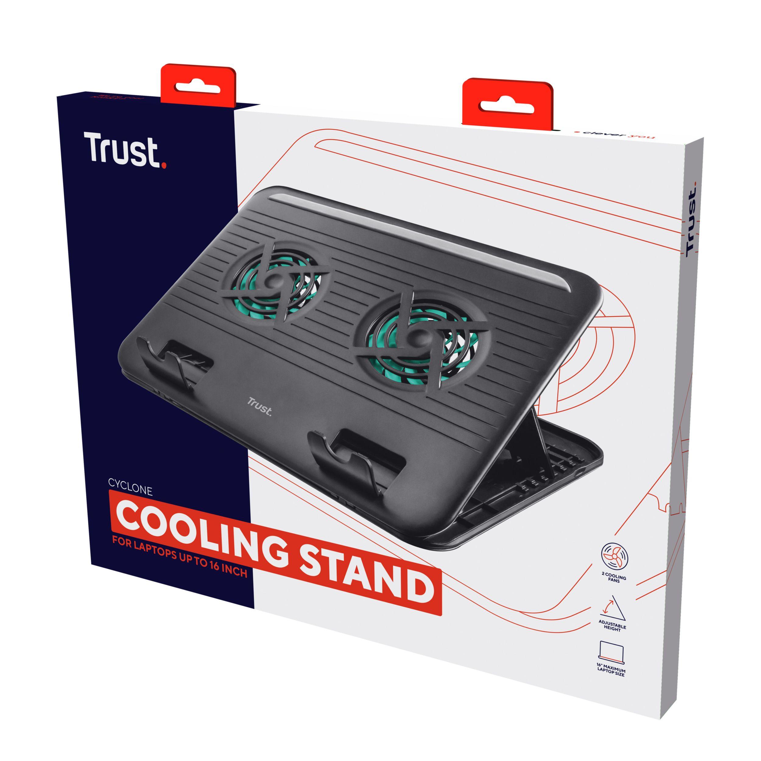 Base de Refrigeração TRUST Cyclone 17866 (15,6" - Preto) — miniatura 6