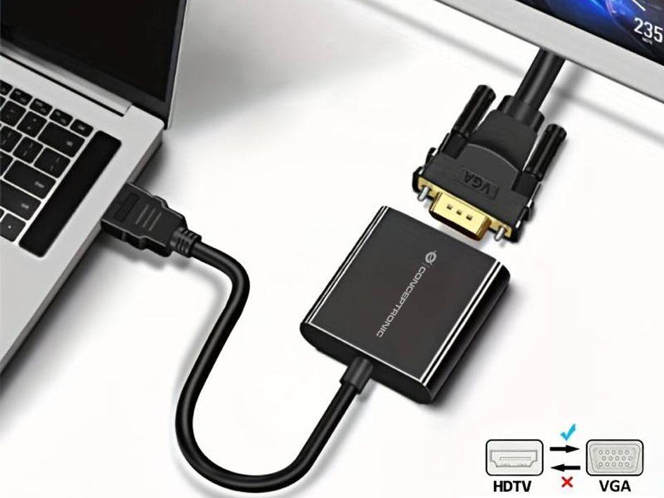 Adaptador de Vídeo HDMI para VGA CONCEPTRONIC ABBY20B (0,25 m - 60 Hz - HDMI Type A - Preto), miniatura 5