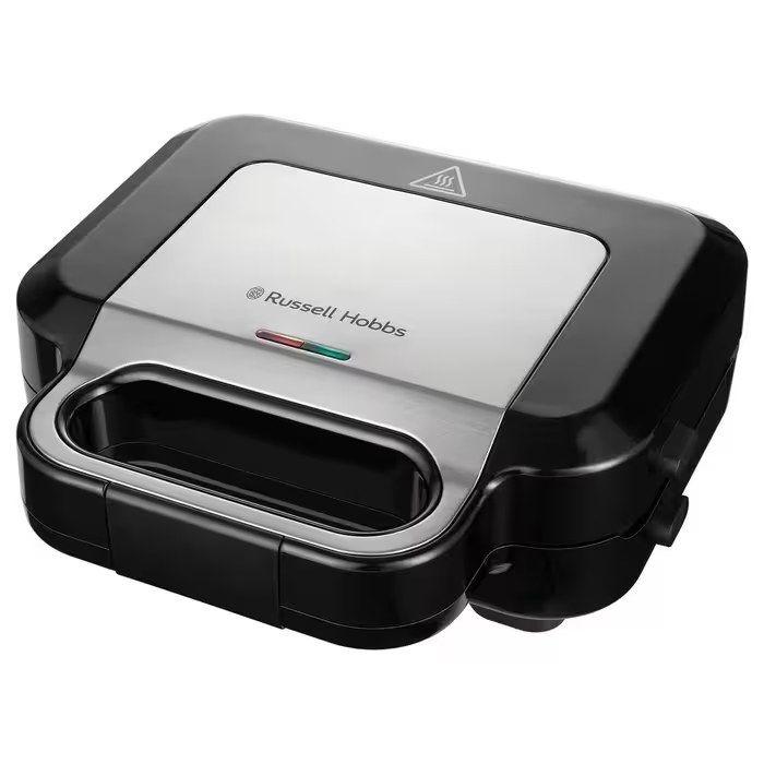 Sanduicheira 3 em 1 RUSSELL HOBBS Creations 26810-56 (Altura 11,3 cm - Preto e Inox)