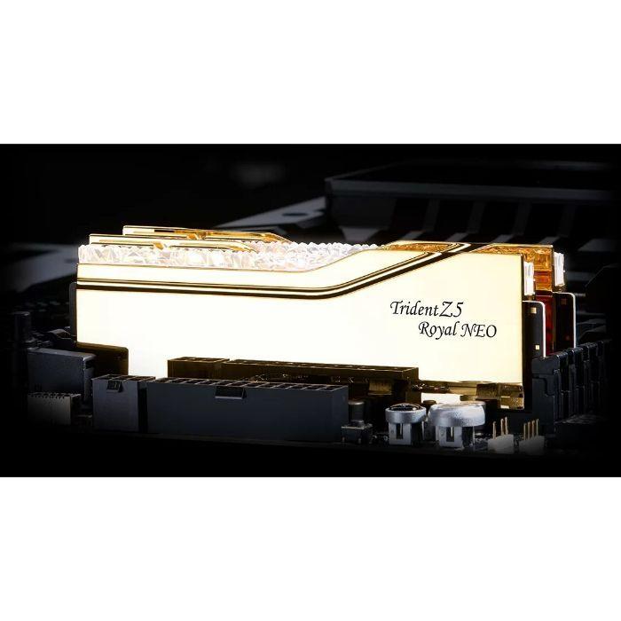 Memória RAM G.SKILL Trident Z5 Neo Royal RGB Gold (8000 MHz - 32 GB - DIMM), miniatura 4