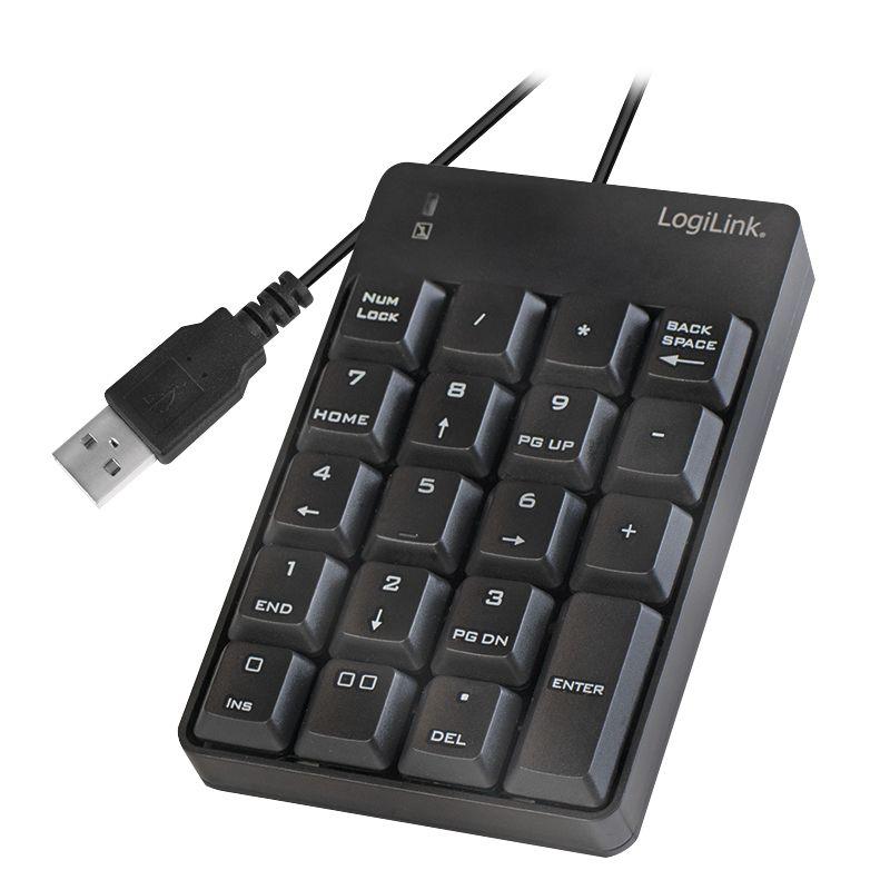 Teclado LOGILINK ID0184 (Teclado numérico - USB - Preto) — miniatura 2