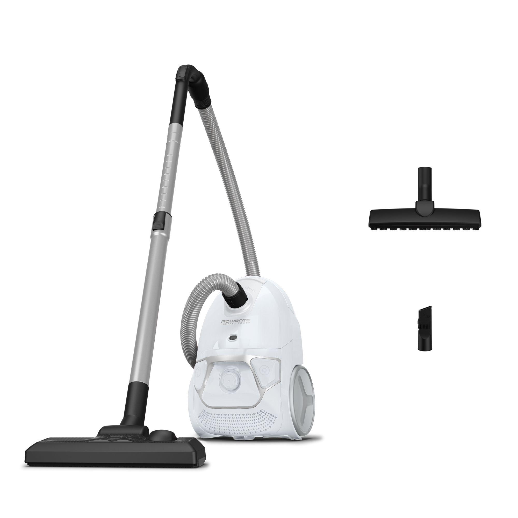 Aspirador de Tambor ROWENTA Compact Power Parquet RO3957EA (Altura 23,28 cm - 3 l - Combi - Branco)