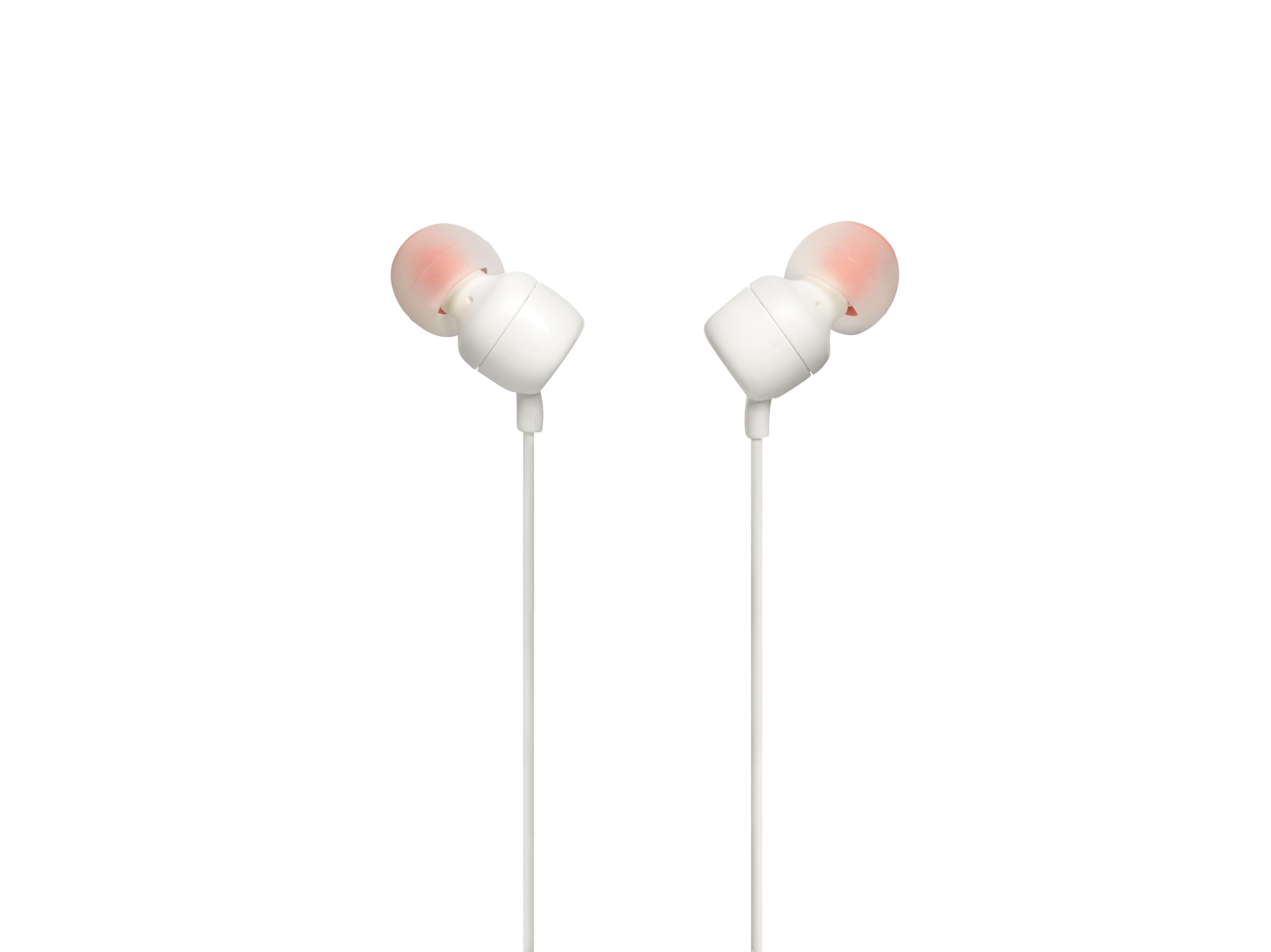 Auscultadores JBL T110 (Binaural - Com fios - Intra-aural - Branco), miniatura 2