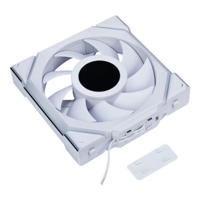Kit de 3 Ventoinhas LIAN LI UNI FAN SL120 LCD Wireless 12SLLCD1W3W (RGB multicolor - 2,64 W - Branco) — miniatura 5