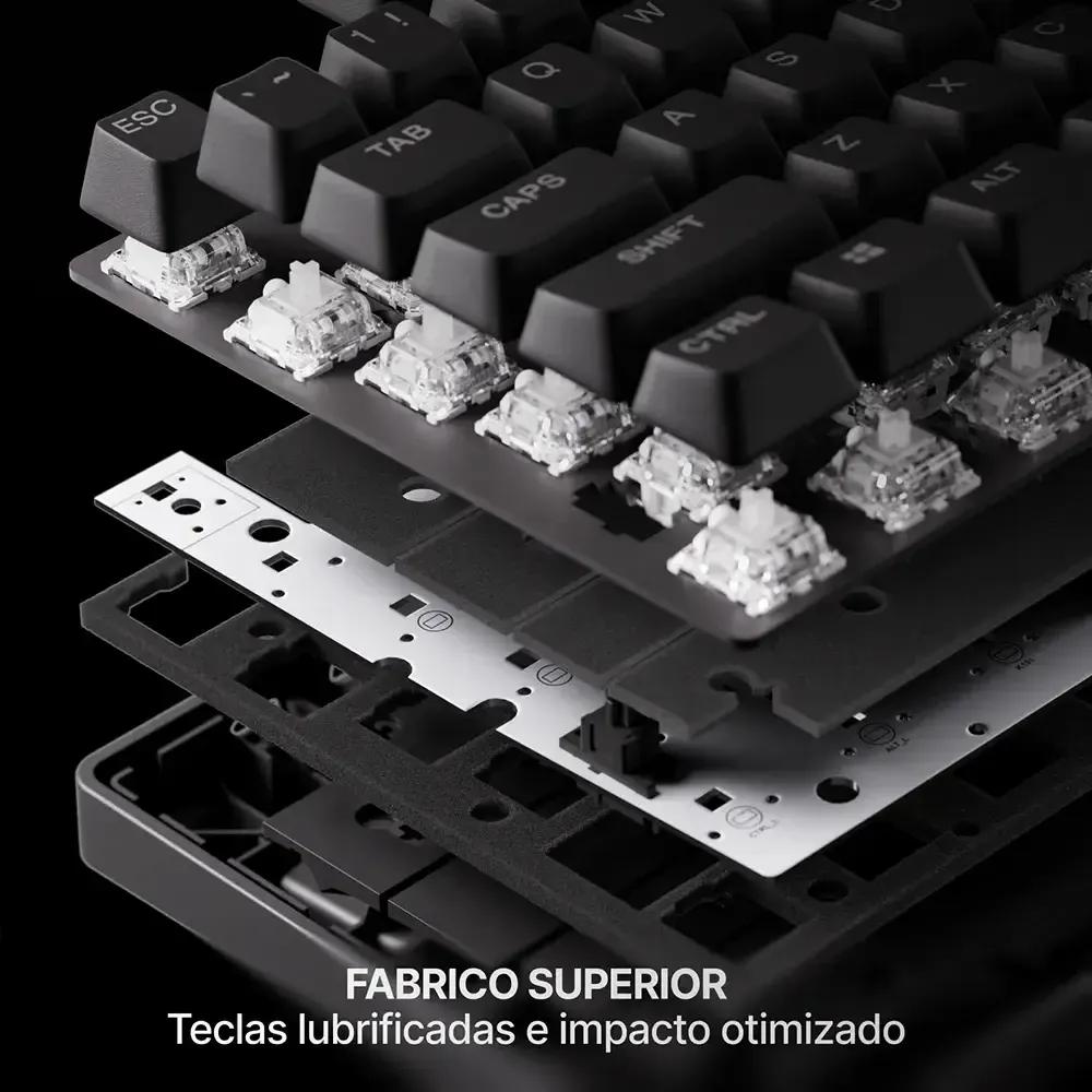 Teclado STEELSERIES Apex Pro TKL Wireless Gen 3 (Inglês - Magnetic-mechanical key switch - Tenkeyless - Preto) — miniatura 6