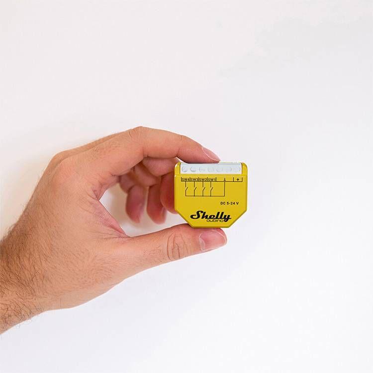 Módulo de Ativação de Cenários SHELLY Qubino Wave i4 DC (Plástico - Amarelo), miniatura 2