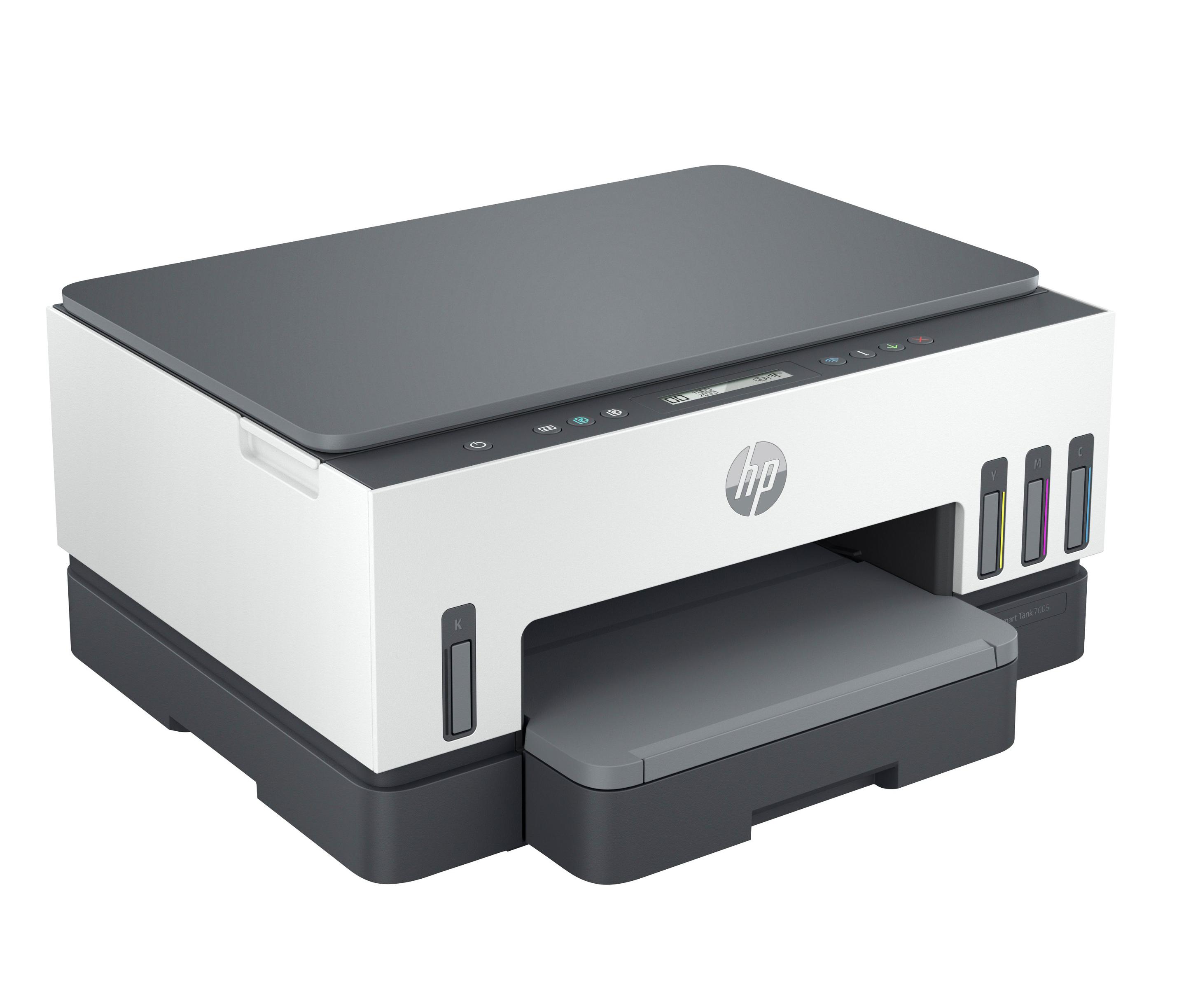 Impressora Multifunções HP Smart Tank 7005 (A4 - Impressão a cores - Branco e Cinzento), miniatura 3