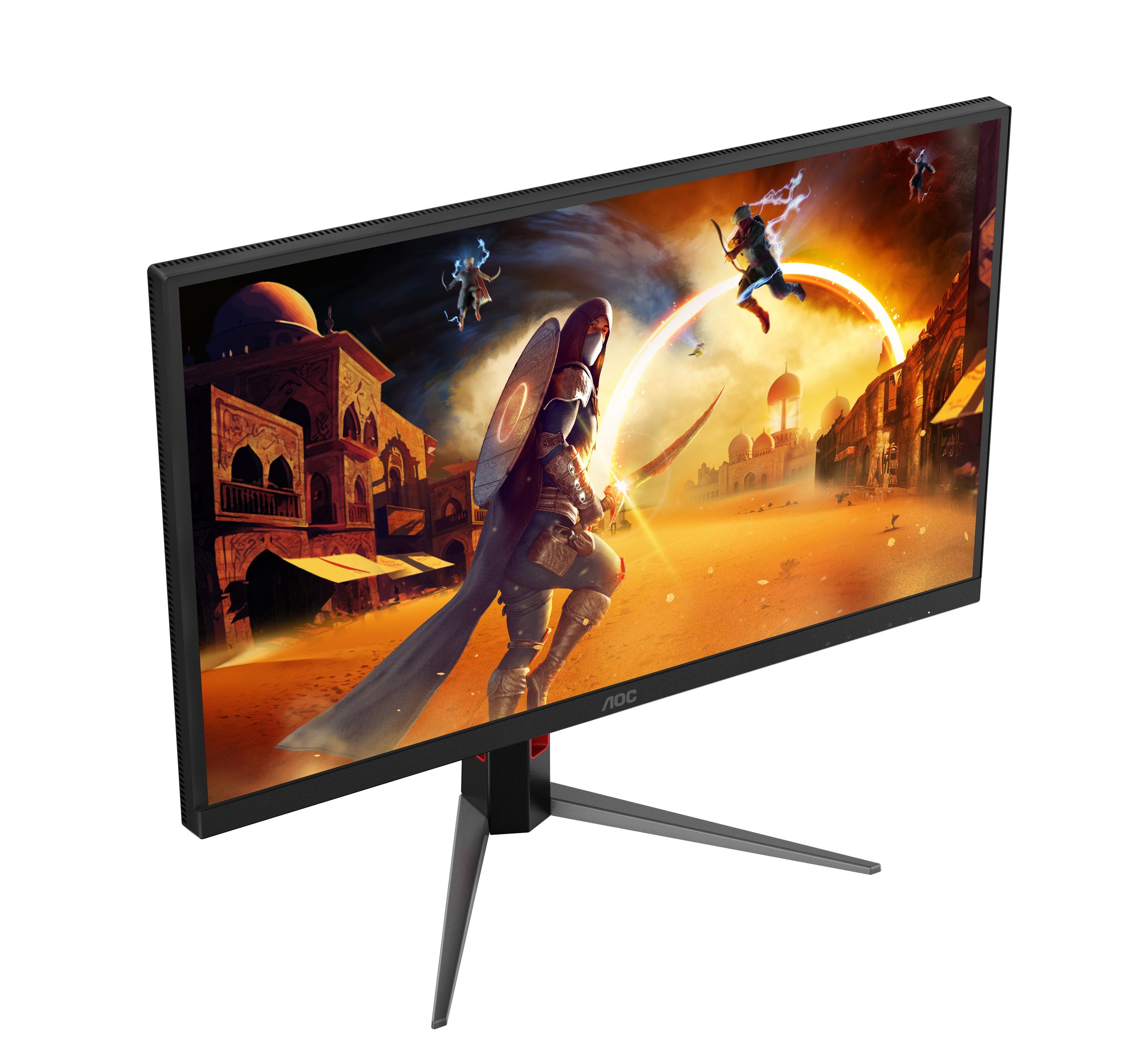 Monitor AOC U27G4XM (27" - Fast IPS - 160 Hz - Preto e Vermelho) — miniatura 9