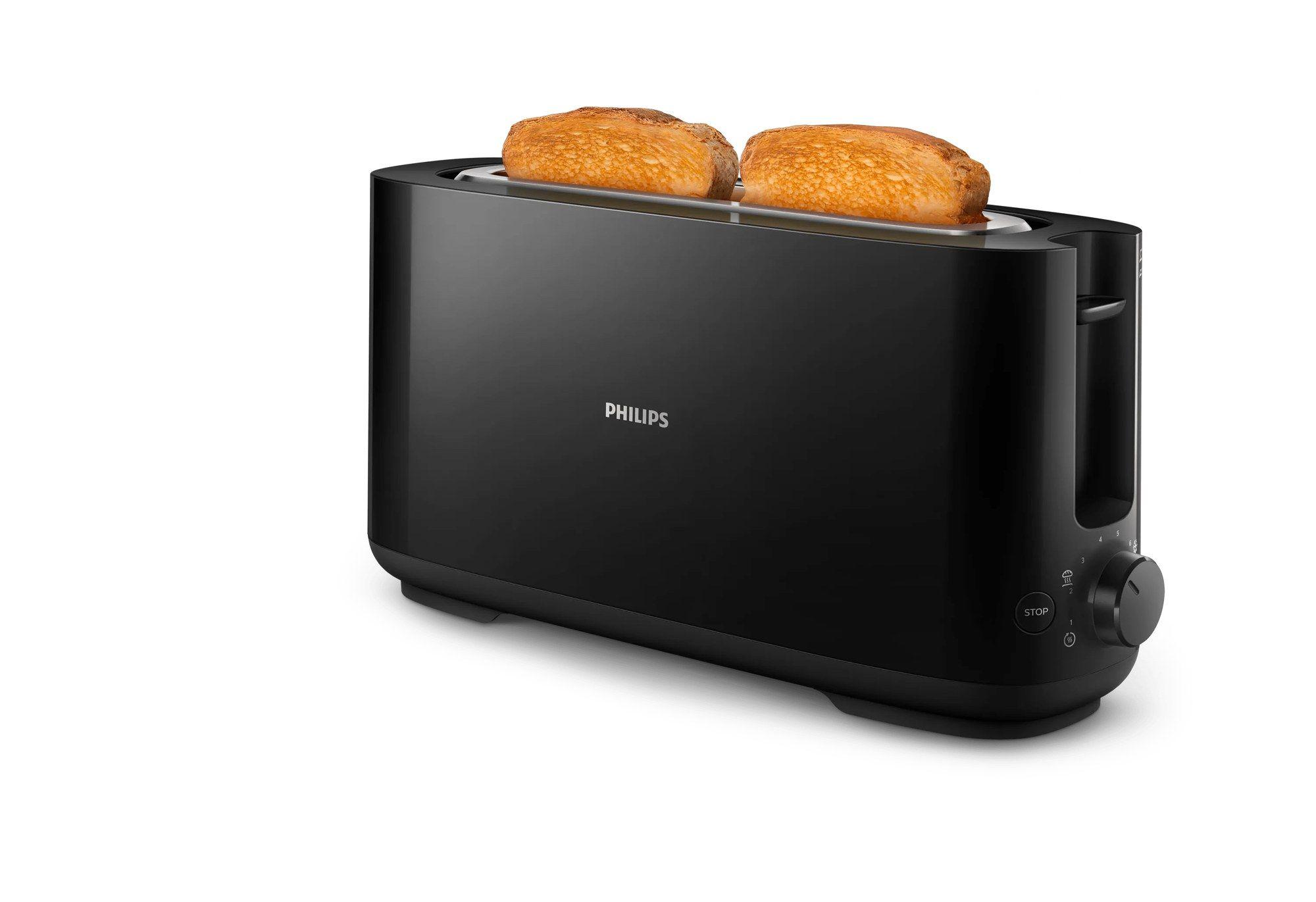 Torradeira PHILIPS HD2590/90 (1030 W - Plástico - Altura 19 cm - Preto)