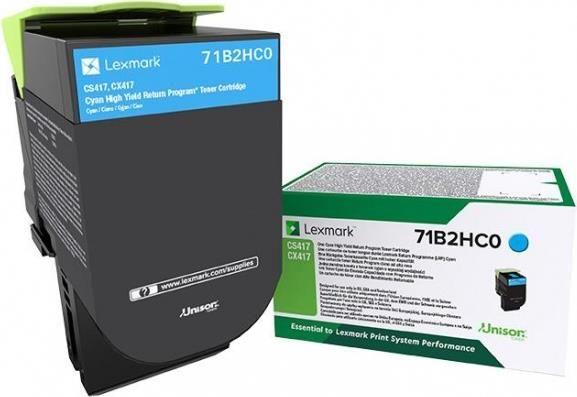 Toner LEXMARK 71B2HC0 (3500 páginas - Ciano)