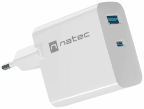 Carregador de Parede NATEC Ribera NUC-2144 (Universal - AC - Branco)
