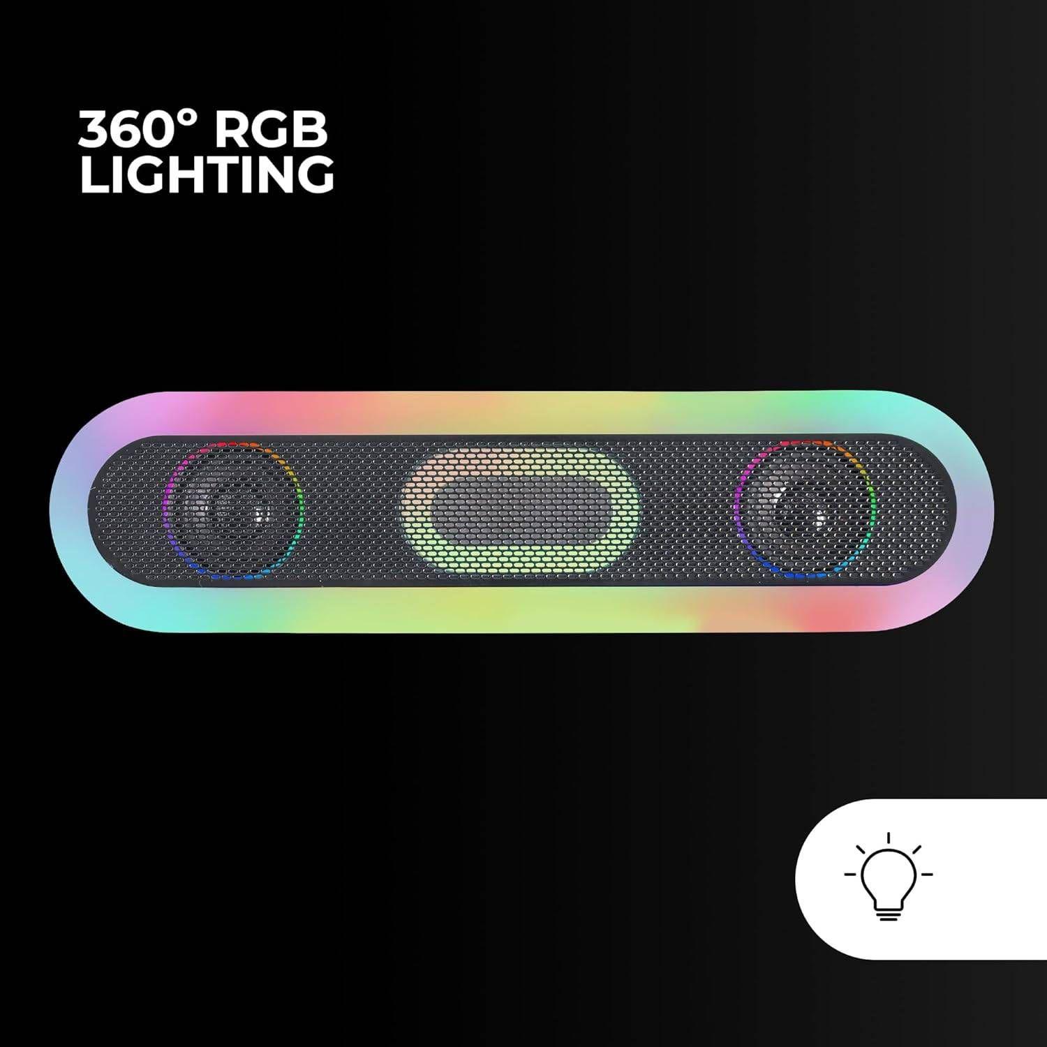 Barra de Som MARS GAMING MSB-ORB (20 W - USB Type-A para USB Type-C - Preto), miniatura 6