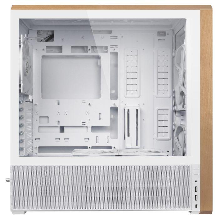 Caixa de Computador LIAN LI LANCOOL 217 (ATX, E-ATX, SSI EEB - Midi Tower - Aço, vidro temperado, madeira - Branco/Madeira) — miniatura 2