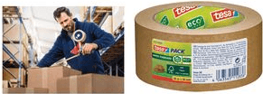 Fita Adesiva de Papel TESA tesapack Strong Paper Standard (Papel - Castanho)
