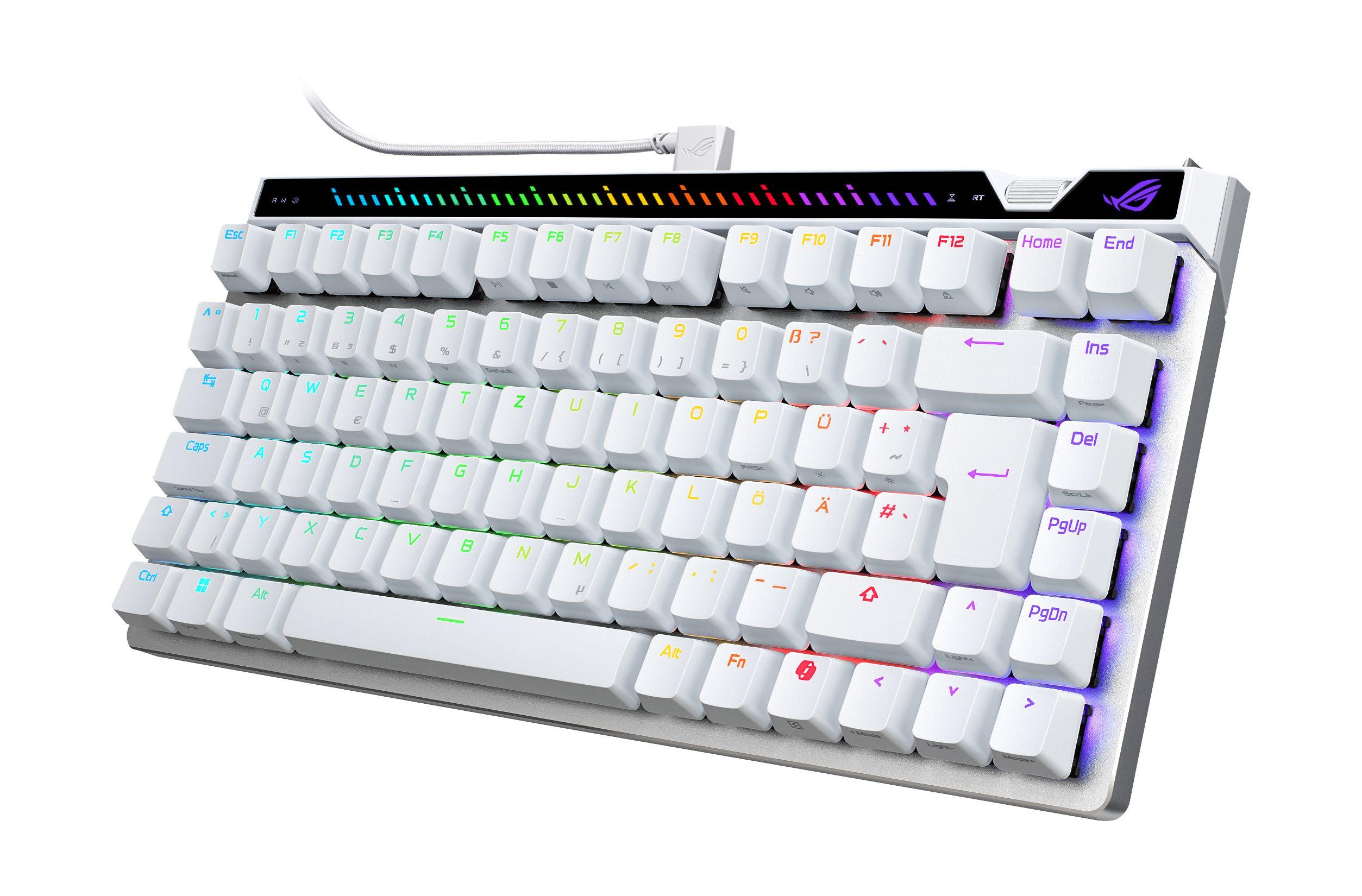 Teclado ASUS ROG Falchion Ace 75 HE (Alemão - ROG HFX Magnetic - 75% - Branco) — miniatura 2