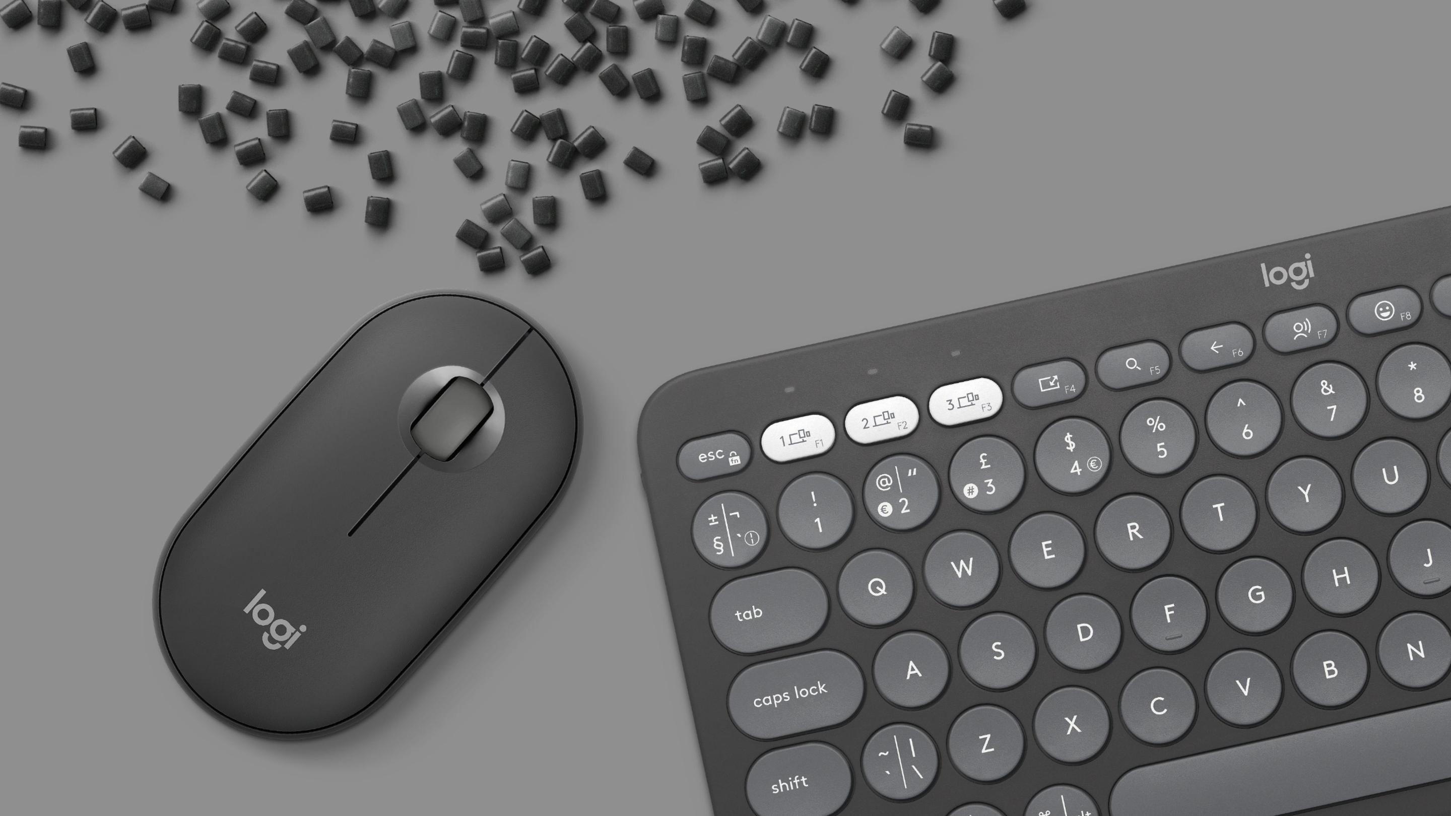 Teclado e Rato LOGITECH Pebble 2 Combo (Espanhol - Teclas tesoura - Mini - Grafite) — miniatura 10
