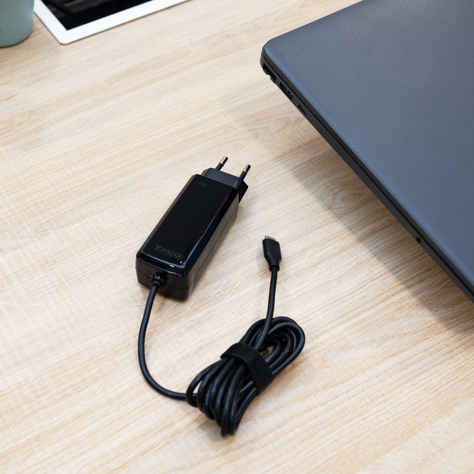 Carregador de Parede TOOQ TQLC-USBCGAN45PD-C (45 W - Preto), miniatura 4