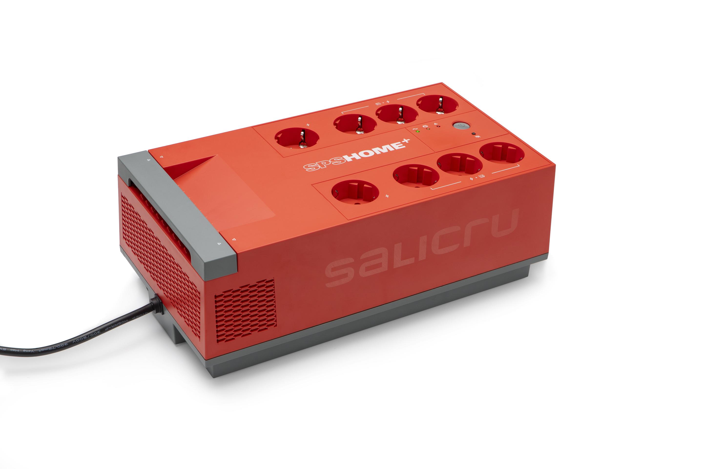 UPS SALICRU SPS 650 HOME+ (Tipo F - Vermelho)