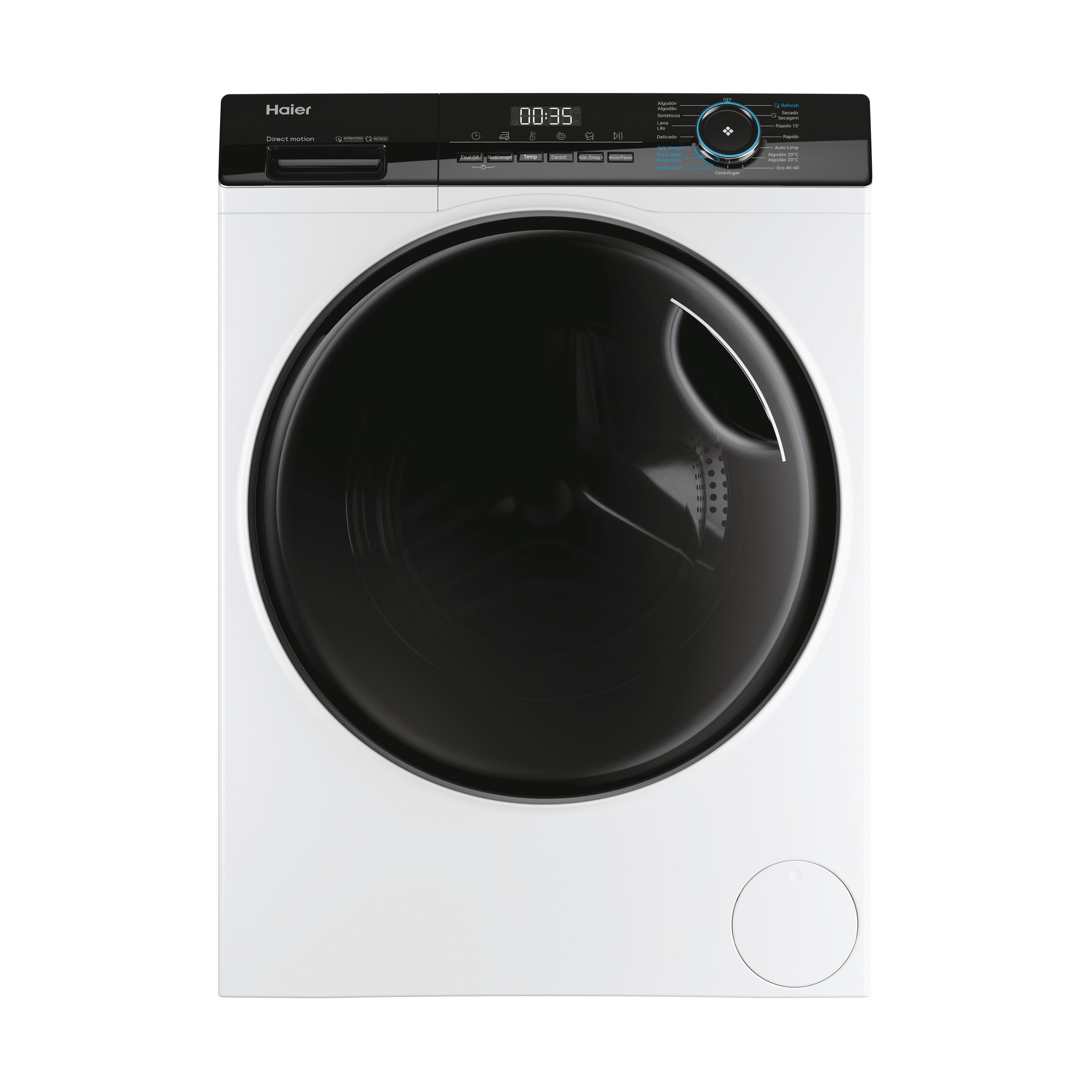Máquina de Lavar e Secar Roupa Independente HAIER HWD90B14939IB (B - 9 kg - 6 kg - Branco)