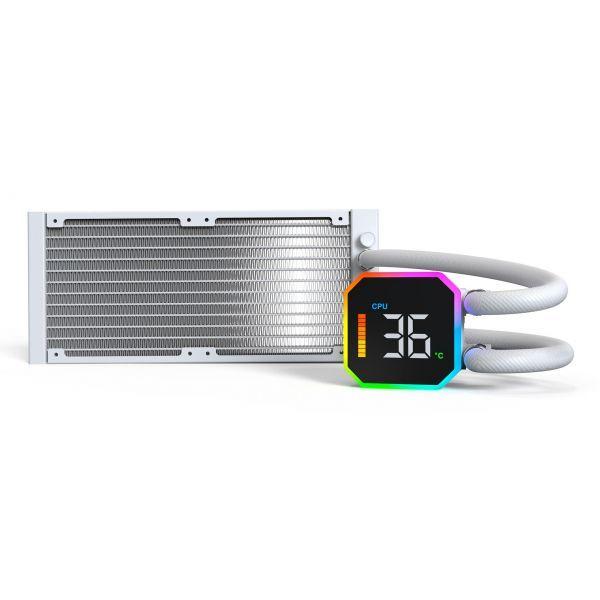 Refrigeração Líquida CPU MONTECH HyperFlow Digital 240 (12 cm - 2200 RPM - Âmbar, Azul, Verde, Vermelho - Branco) — miniatura 3