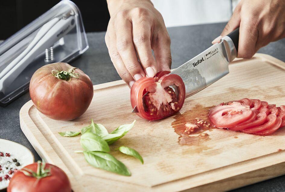Faca de Chef TEFAL Ever Sharp K2569004 (Aço inoxidável - Preto/Inox) — miniatura 9