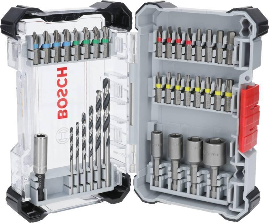 Conjunto de Brocas e Pontas de Aparafusar BOSCH 2607017726 (Transparente)