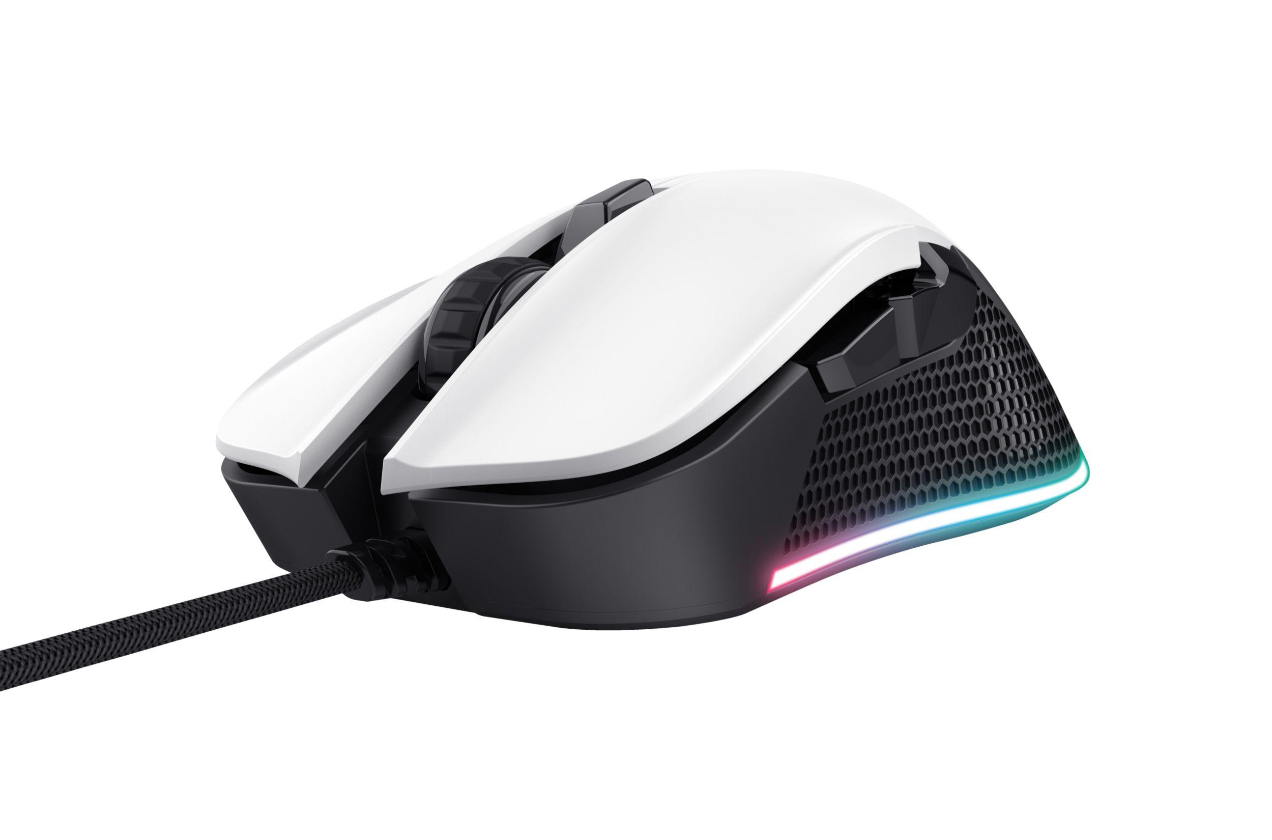 Rato TRUST GXT 922W Ybar (Mão direita - 7200 DPI - Ótico - Branco), miniatura 3