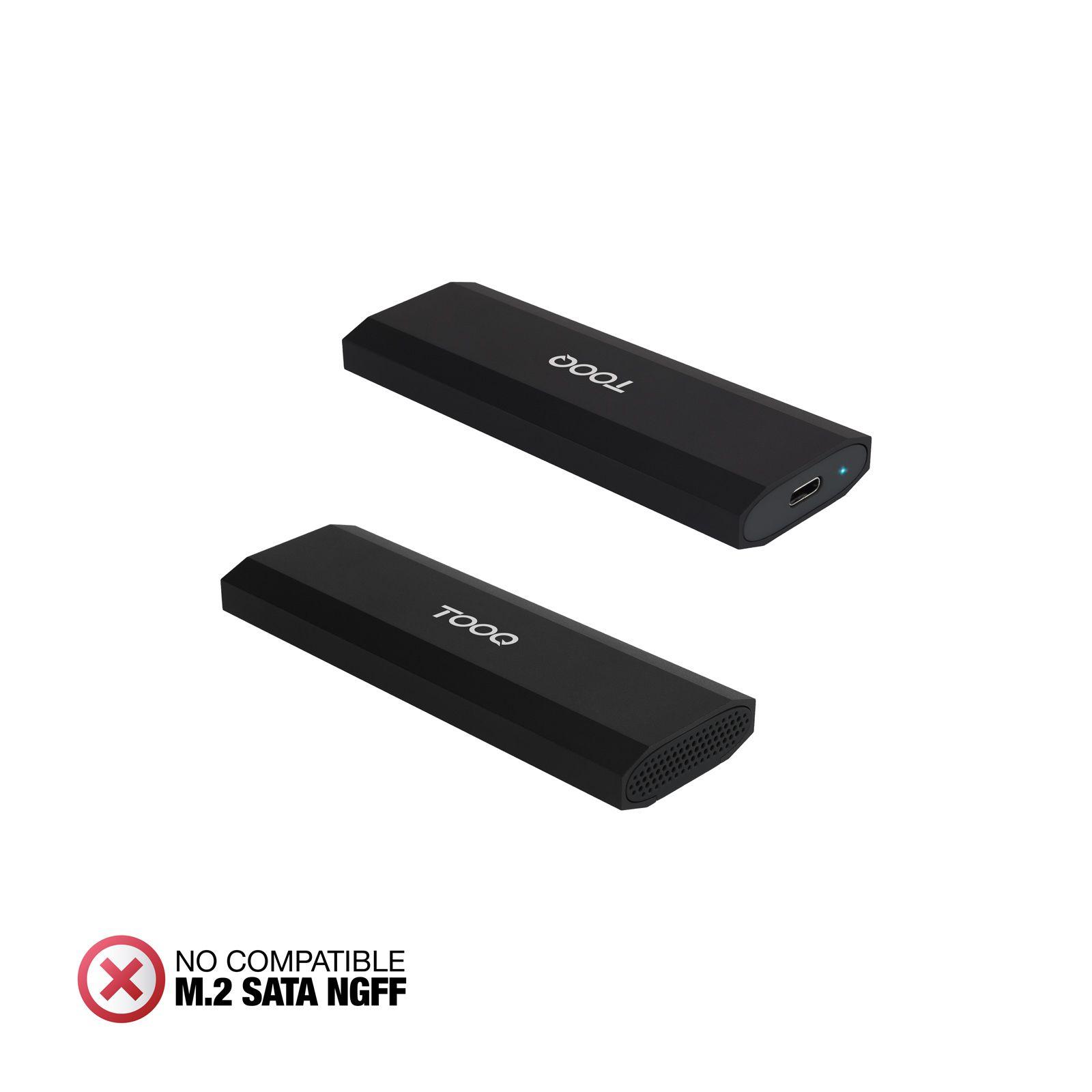 Caixa Externa TOOQ TQE-2231B (8 TB - M.2 - PCI Express NVMe - Preto) — miniatura 2