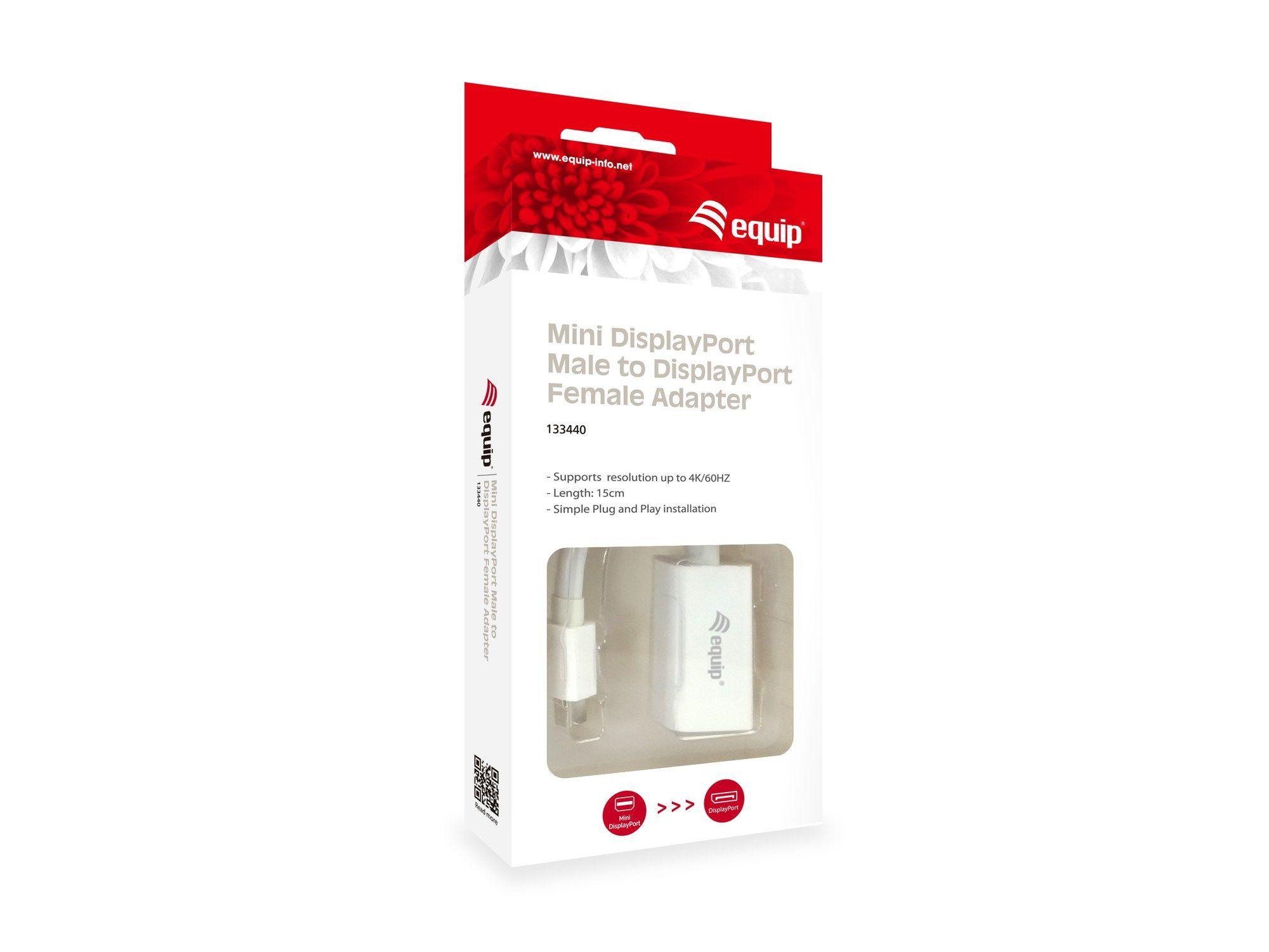 Cabo Adaptador EQUIP 133440 (0,15 m - Macho - Fêmea - Branco), miniatura 4