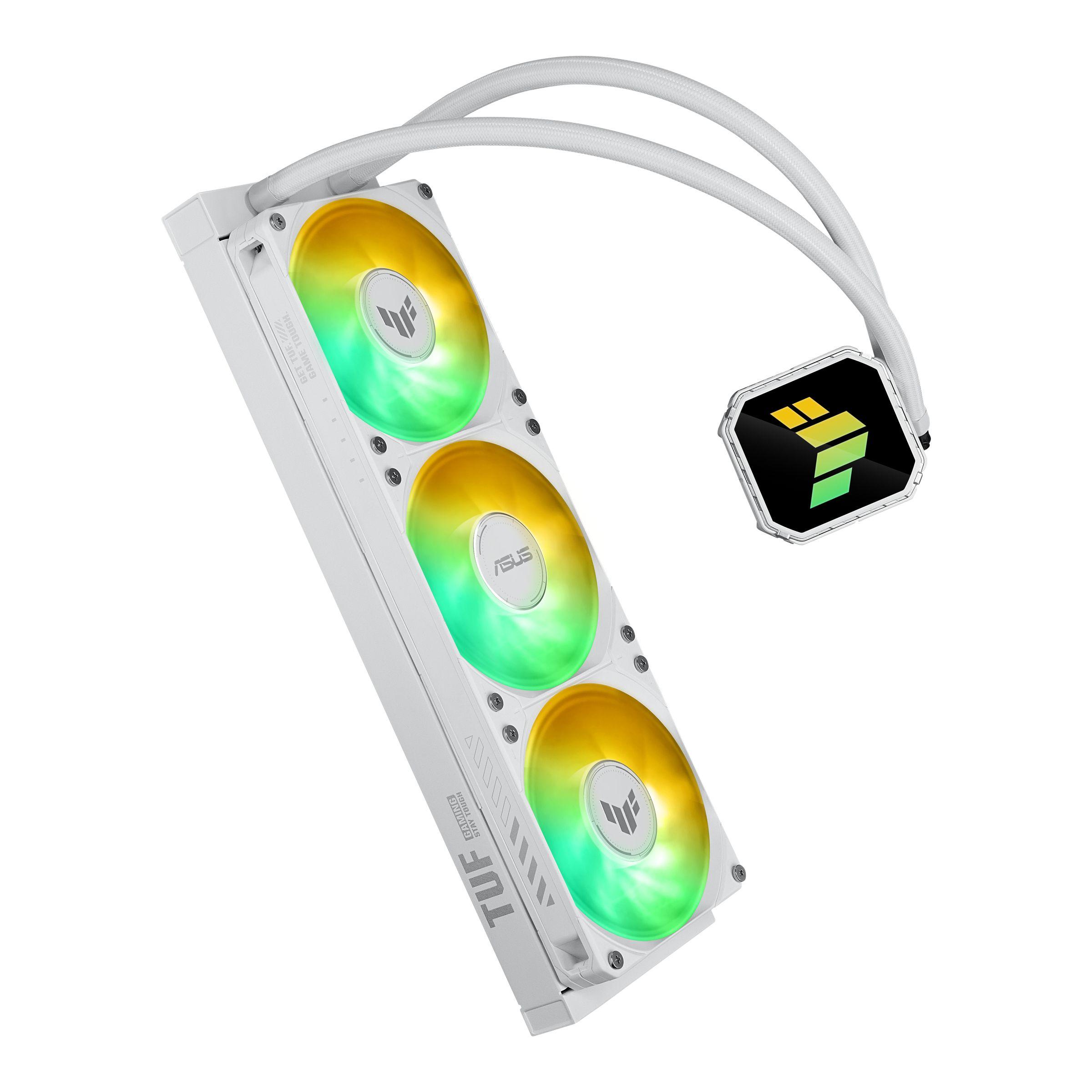 Refrigerador Líquido Tudo-em-Um ASUS TUF Gaming LC III 360 ARGB White Edition (12 cm - 2600 RPM - Multi - Branco)