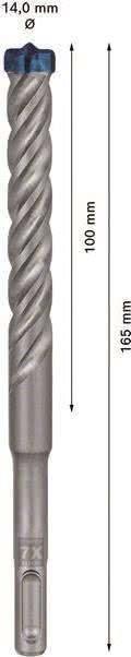 Broca para Martelo Perfurador BOSCH EXPERT SDS plus-7X 2608900119 (Carboneto)