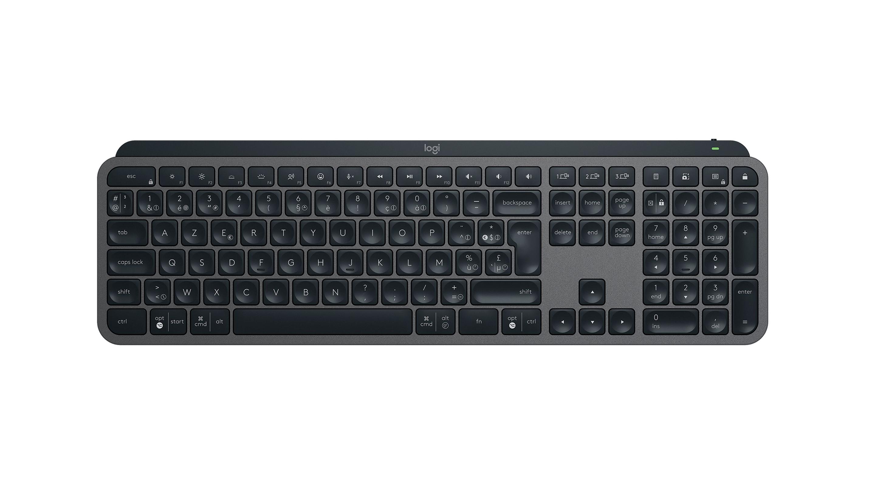 Teclado LOGITECH MX Keys S (Belga - Teclas tesoura - Tamanho completo - Grafite) — miniatura 6