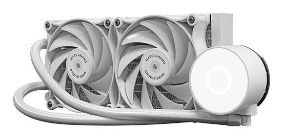 Sistema de Refrigeração Líquida MARS GAMING ML-PRO240W (12 cm - 2000 RPM - 4-pin - Branco) — miniatura 2