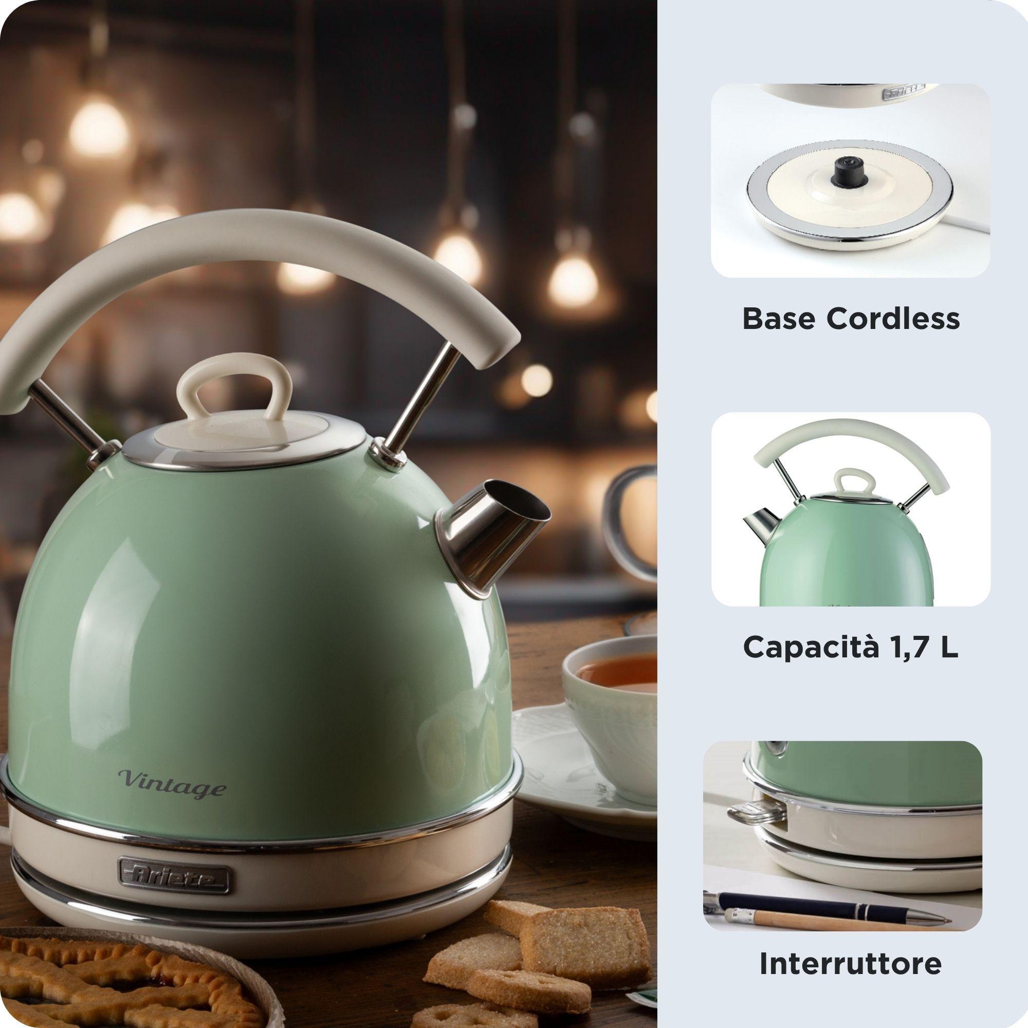 Jarro Elétrico ARIETE 2877/04 (2000 W - 1,7 l - Altura 28 cm - Verde), miniatura 3