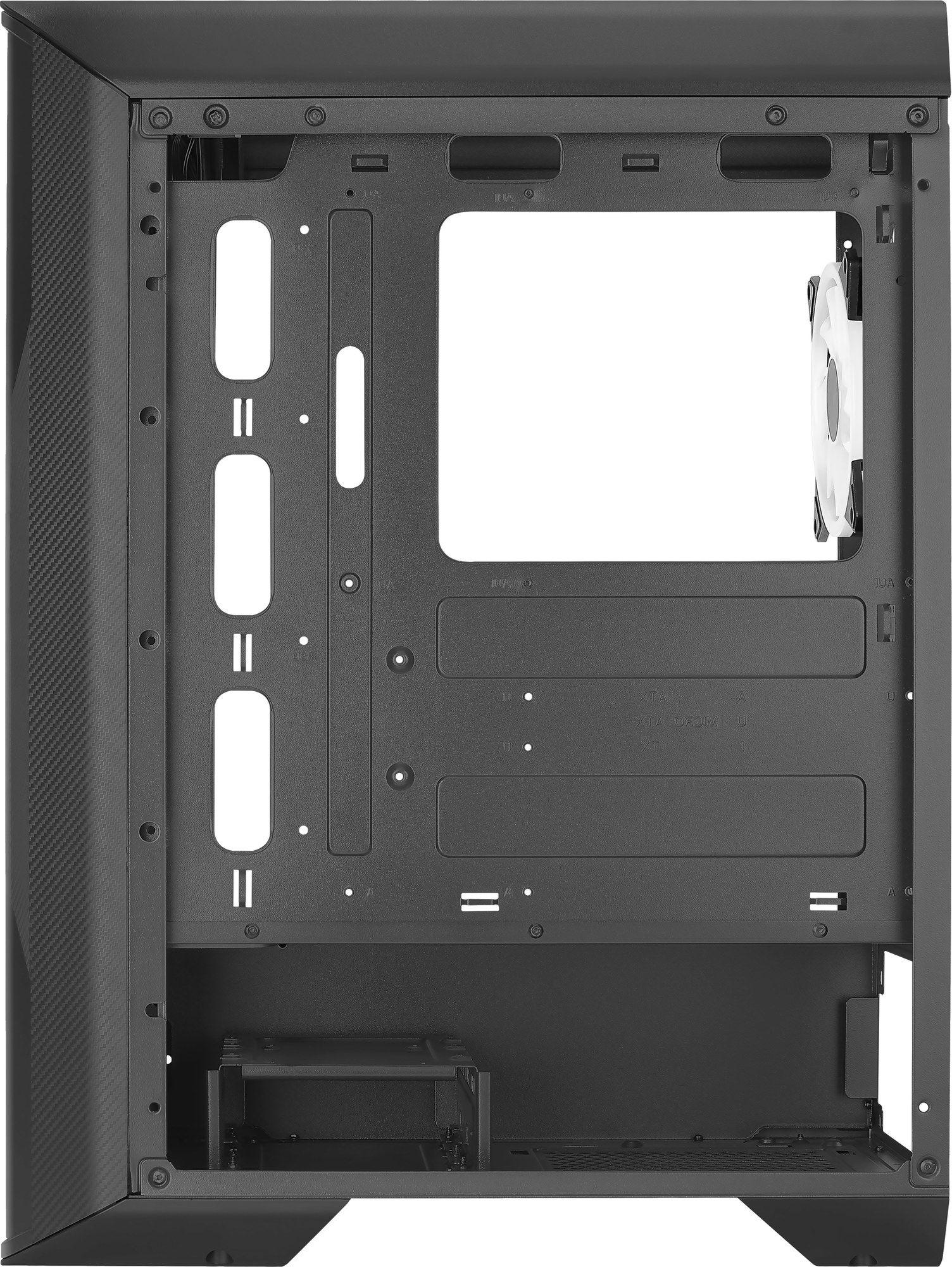 Caixa de Computador AEROCOOL Splinter Duo-G-BK-v1 (ATX, Micro ATX, Mini-ITX - Midi Tower - ABS, SPCC - Preto) — miniatura 12