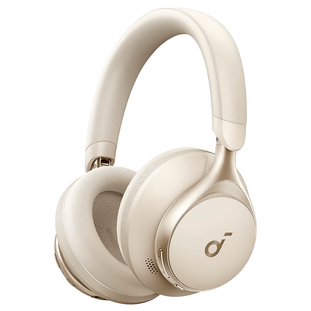 Auscultadores SOUNDCORE Space One (Binaural - Com fios e sem fios - Supra-aural - Creme)