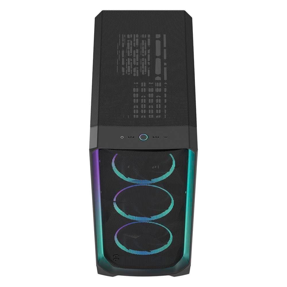Caixa para PC FRACTAL DESIGN Meshify 3 Ambience Pro RGB (2,5" - Aço e vidro temperado - RGB multicolorida - Preto) — miniatura 4