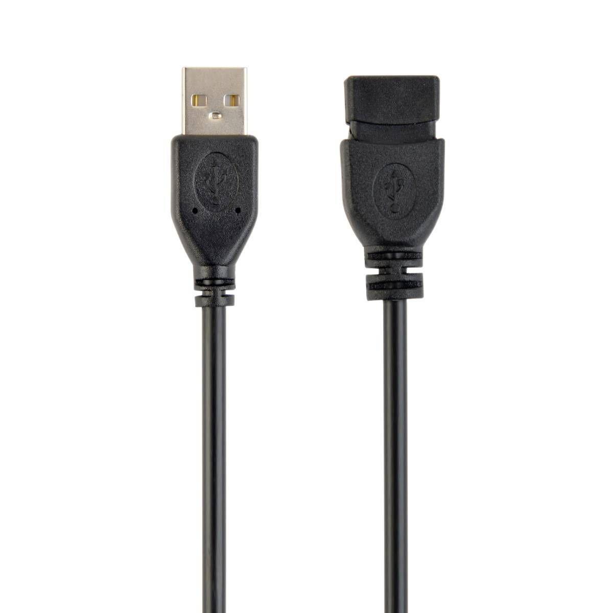 Cabo de Extensão USB GEMBIRD CCP-USB2-AMAF-10 (3 m - USB Type-A - Preto) — miniatura 2