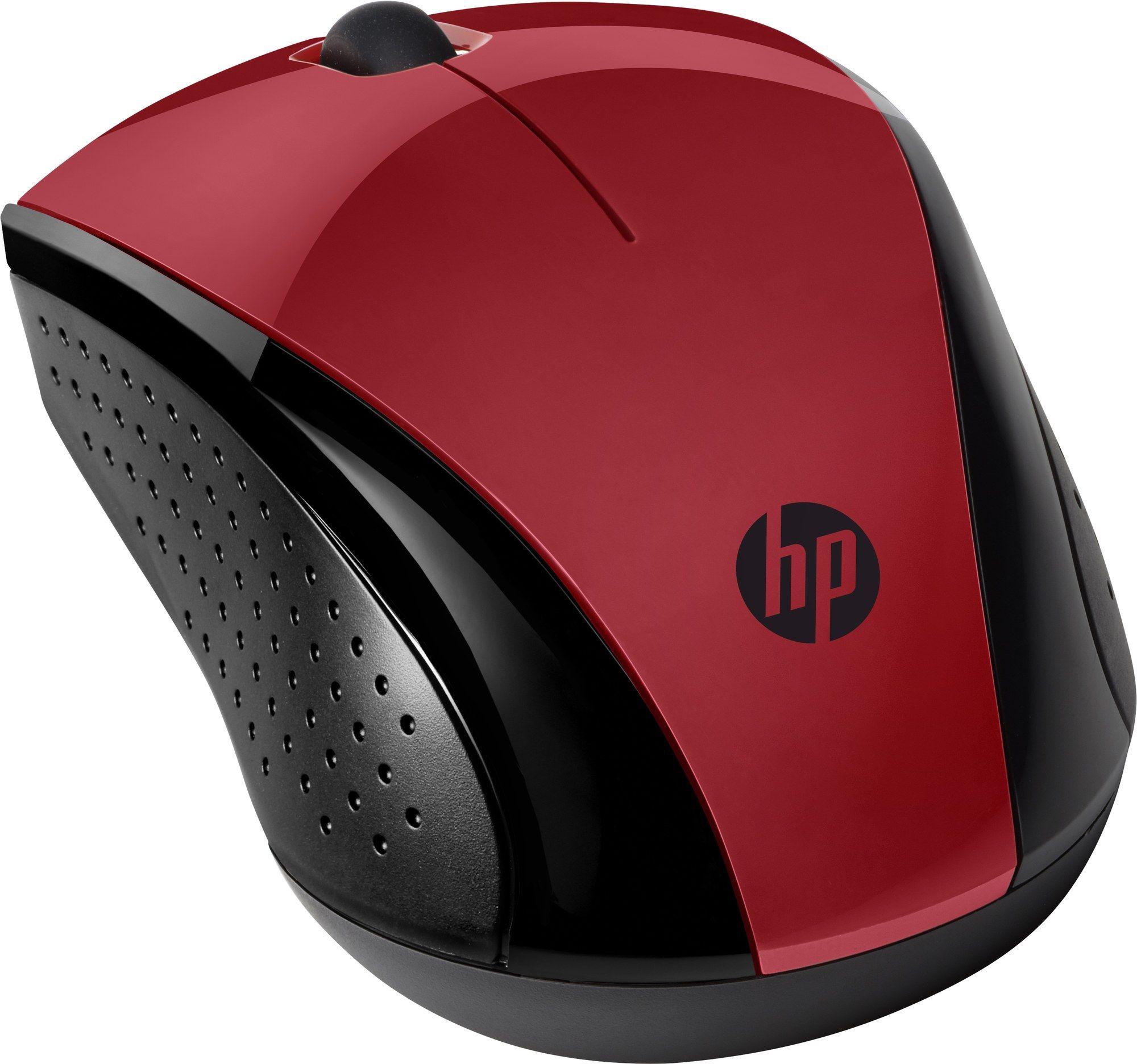 Rato HP 220 (Ambidestro - 1600 DPI - Ótico - Vermelho Pôr do Sol) — miniatura 2