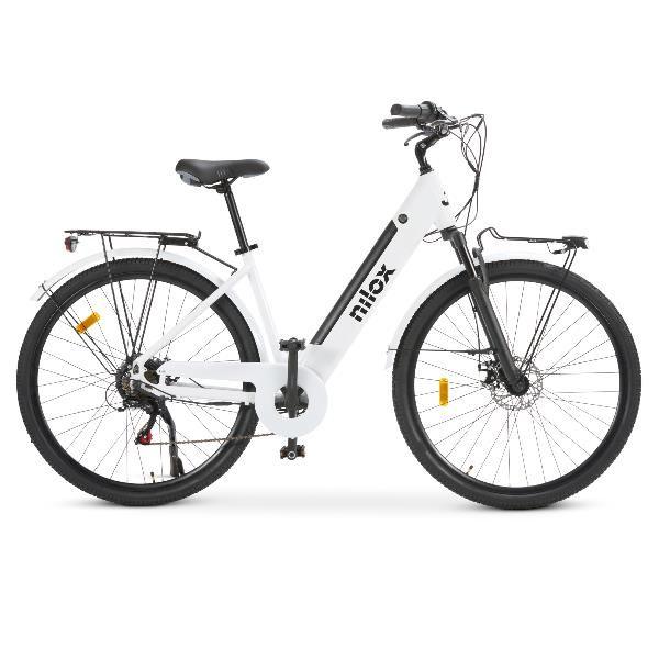 Bicicleta Elétrica NILOX NXEBJ7WH (250 W - 28" - Branco) — miniatura 3
