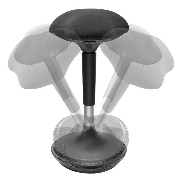 Banco Ergonómico de Escritório LOGILINK EO0011 (24 cm - Tecido - Metal - Preto) — miniatura 3
