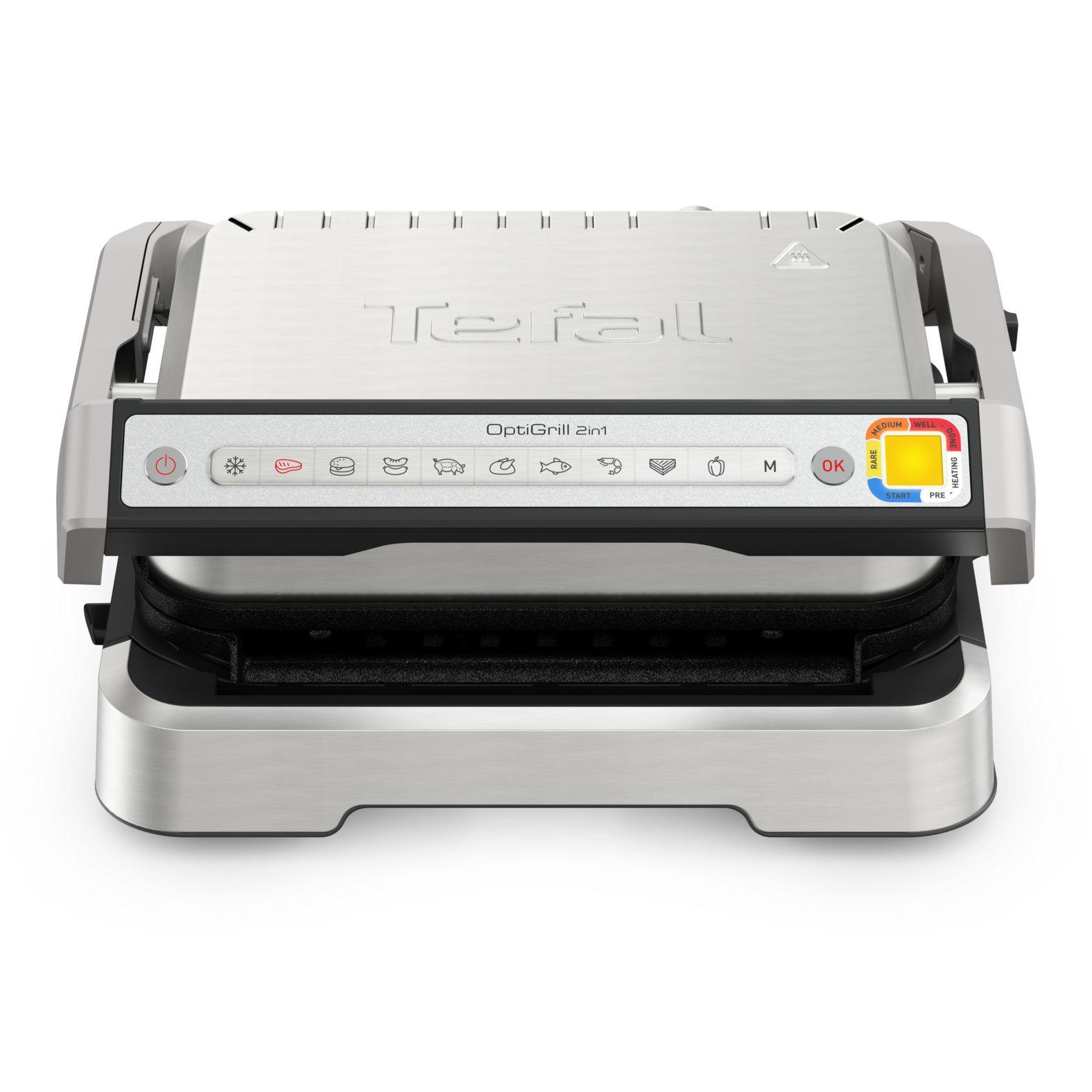Grelhador de Contacto TEFAL OptiGrill 2in1 GC773D10 (Altura 18,9 cm - Aço inoxidável), miniatura 2
