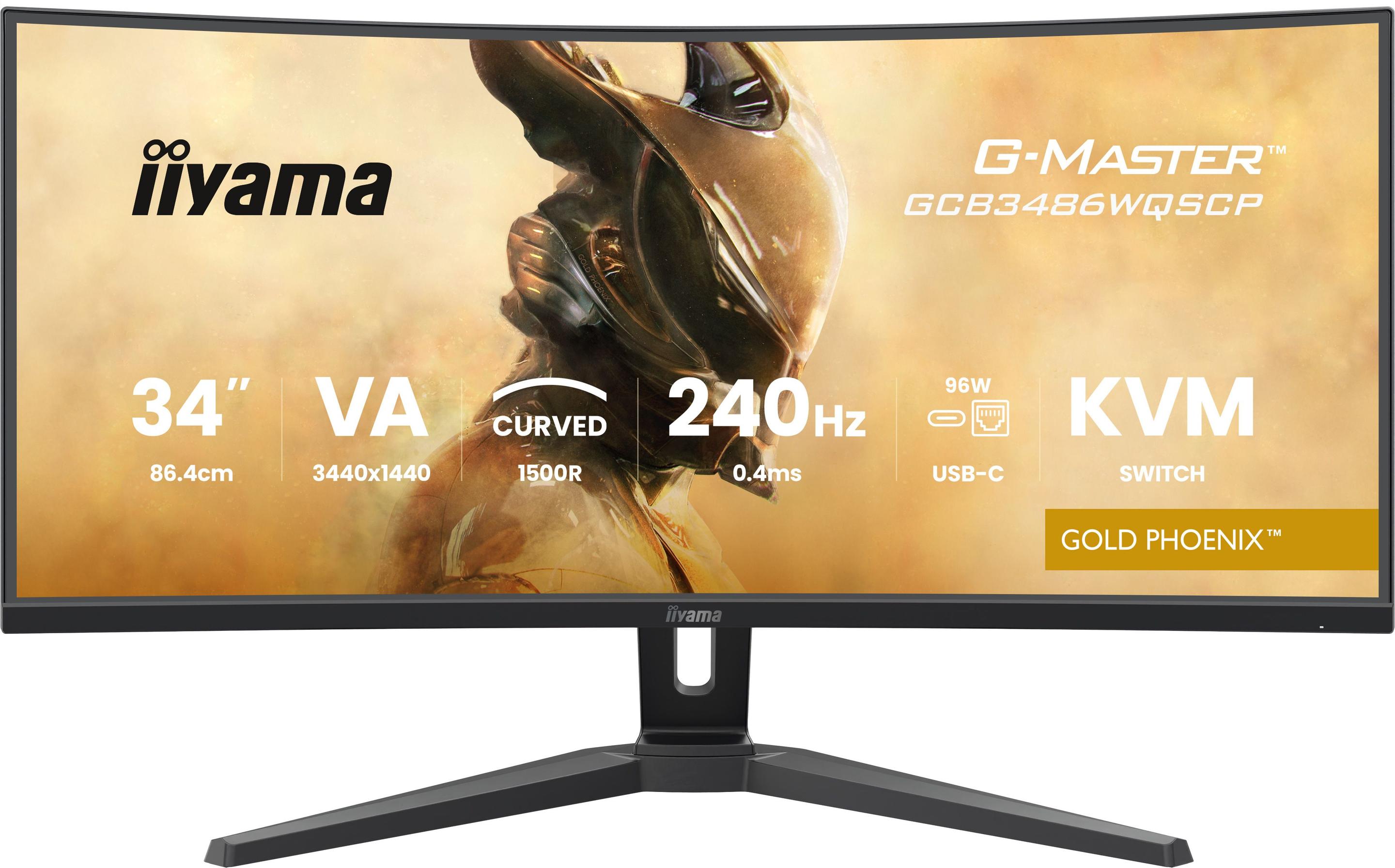 Monitor IIYAMA G-MASTER GCB3486WQSCP-B1 (34" UWQHD - 240 Hz - Preto) — miniatura 2