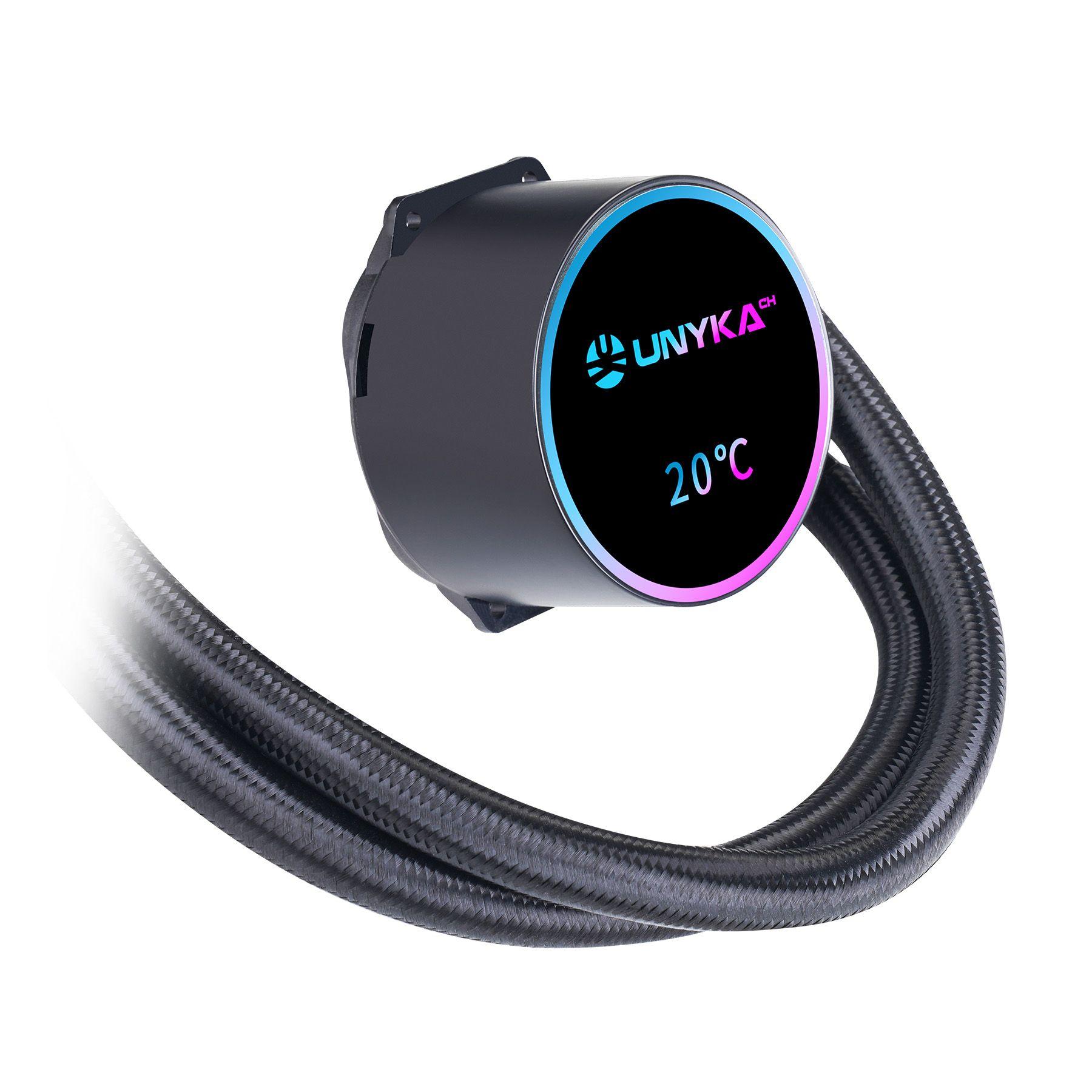 Kit de Refrigeração Líquida UNYKACH AquaStorm NEO 360 (12 cm - 1800 RPM - Azul, Vermelho, Verde - Preto), miniatura 5