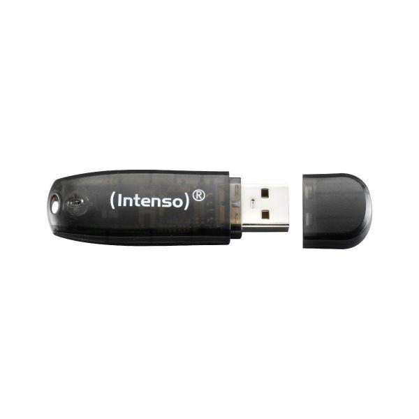 Pen USB INTENSO Rainbow Line (USB Type-A - USB 2.0 - Tampa - Preto/Amarelo/Vermelho), miniatura 3