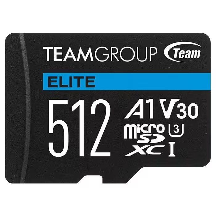 Cartão MicroSDXC TEAM GROUP Elite TEAUSDX512GIV30A10 (512GB)